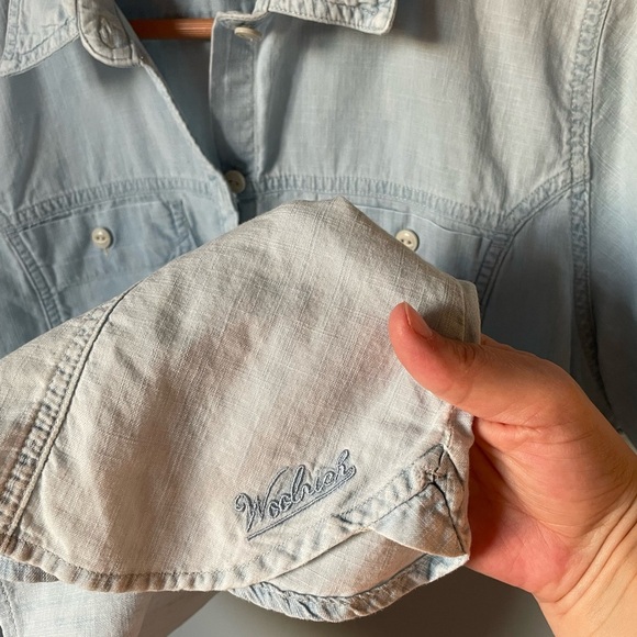 Woolrich Short Sleeve Button-Up Shirt Size L - Picture 5 of 5